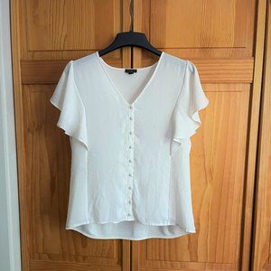 LOFT Adorable White Blouse